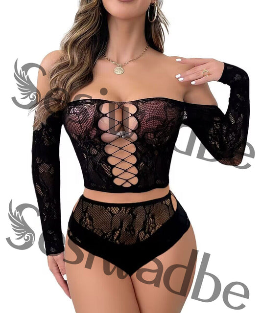 Sesiwadbe Lingerie for Women Sexy Sleepwear Sets Chemise Mini Teddy